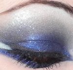 tutorial gli angeli make up blu e argento